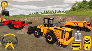 City 🚧 Road construction Simulator - Heavy Excavator Crane Driving - Android GamePlay screenshot 2