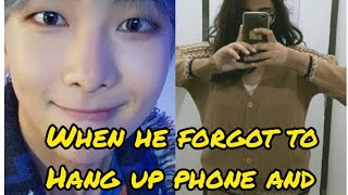 when he forgot to hand up phone and--namjoon ff screenshot 1