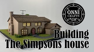 Building Simpsons house miniature out of scratch // Diorama building