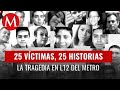 25 víctimas del desplome de L12 del Metro: madres, padres, hijos y amigos