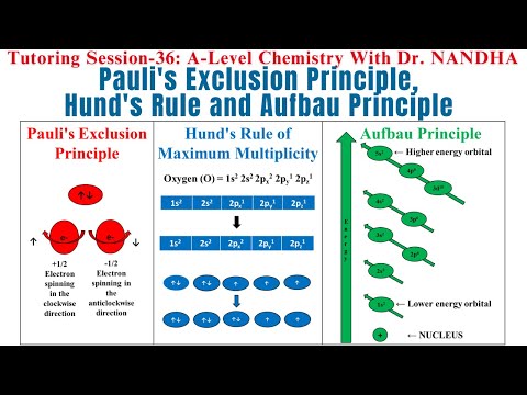 Pauli's Exclusion Principle | Hund's Rule | Aufbau Principle