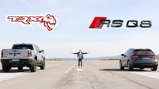 DRAG RACE! Dodge RAM 1500 TRX vs Audi RSQ8