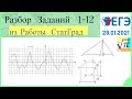 Разбор варианта ЕГЭ Статград от 28 января 2020 (№1-12)