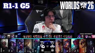 Details KC vs C9 - Game 5 | Round 1 S16 LoL Worlds 2026 Play-Ins | Cloud 9 vs Karmine Corp G5 Full Guide