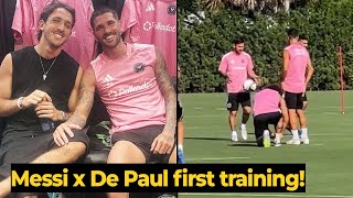 Messi x De Paul first Inter Miami training ahead of his DEBUT against Atlas | Football News Today