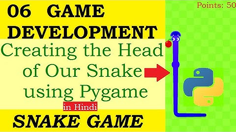 Creating Head of our Snake | in Hindi | Creating Different Shapes | using PyGame | Snake 🐍 Game