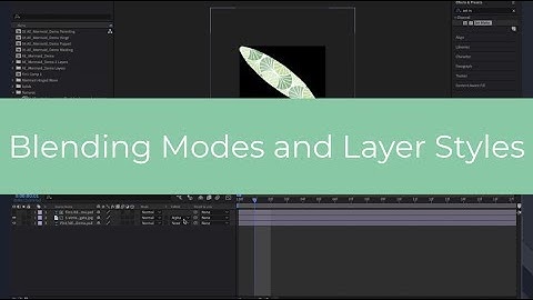 14 Learning AE: Blending Modes