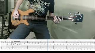 Scar Symmetry - Mind Machine (bass cover with tab)