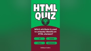 HTML Quiz Daily 11 : Test Your Html Skills!