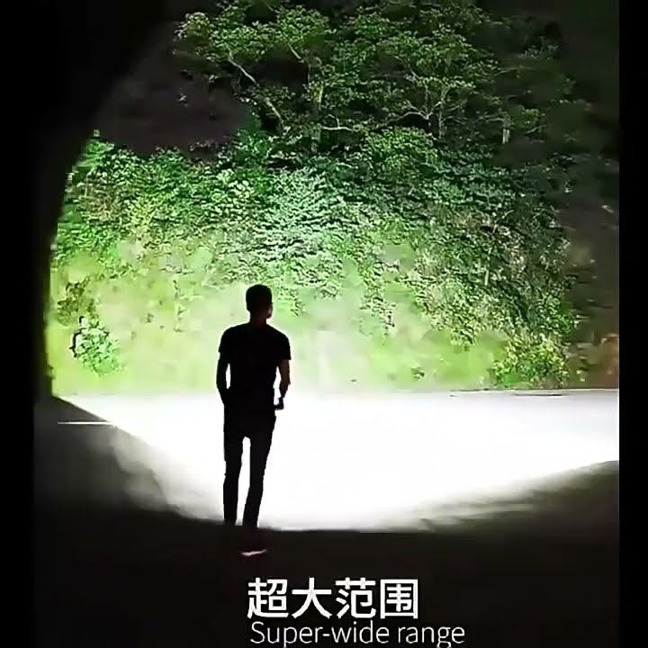 High Strong Power Led Flashlights 2000LM Tactical Torch with Display Lig