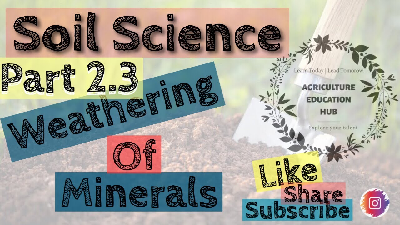 Weathering of minerals / Soil Science part 2.3