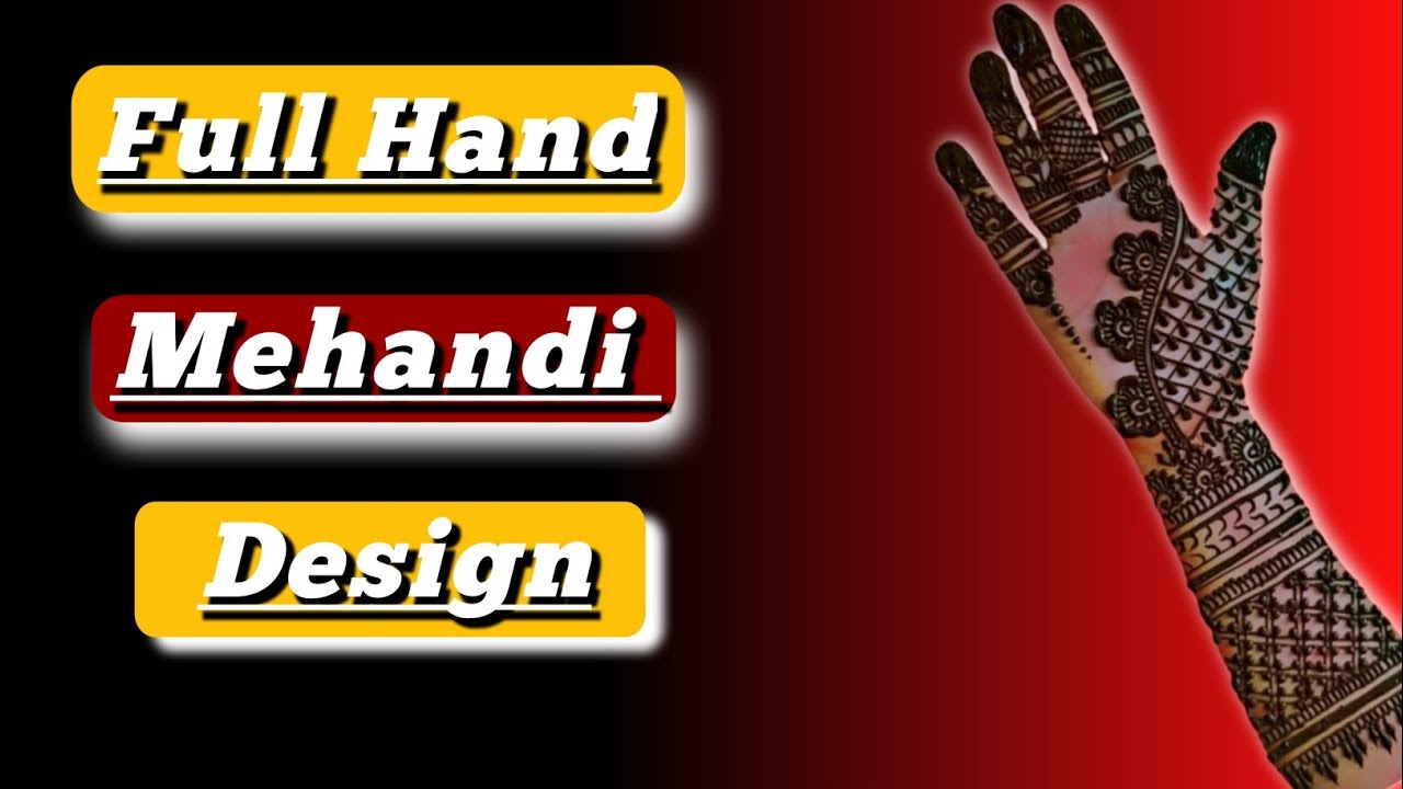 Full hand mehandi design || bharwa mehandi design || - YouTube