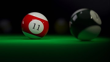 billiard balls with blender