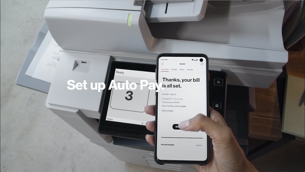 payments ecosystem Set up Auto Pay with My Verizon App.