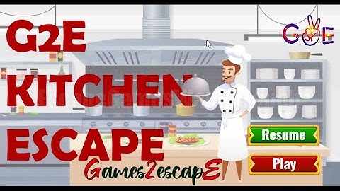 G2E Kitchen Escape Walkthrough [Games2Escape]