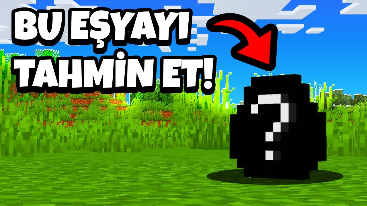 Minecraft'ta 60 Saniyede Eşyayı Tahmin Et❓( Part 1-10 )