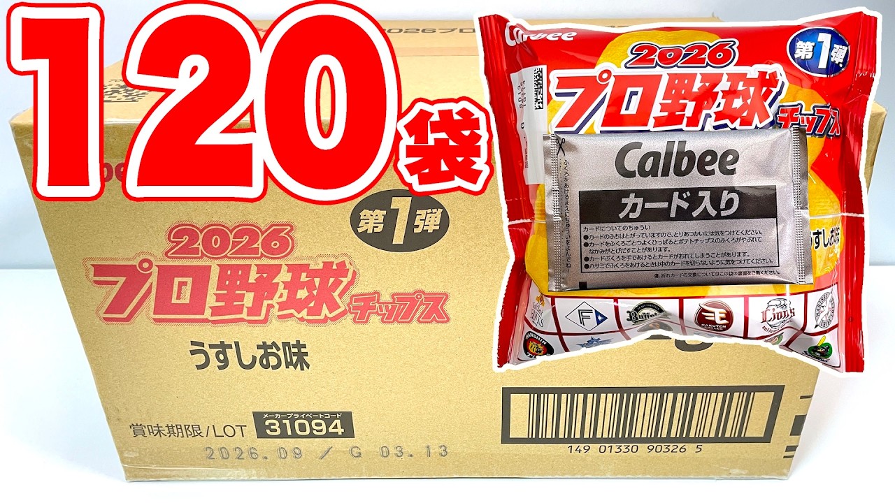 2026 Japanese Baseball card Potato chips 1nd 
