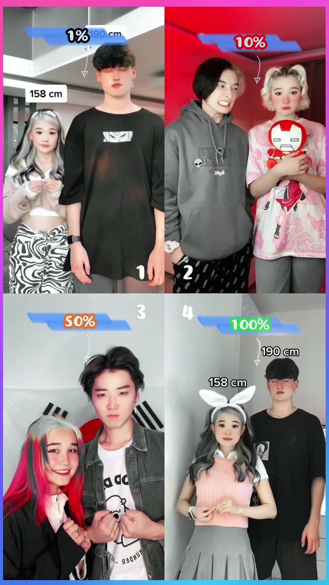 Who is Your Best⁉ 1, 10, 50 or 100 #shorts #tiktok #viral #dance #cute #funny #trend
