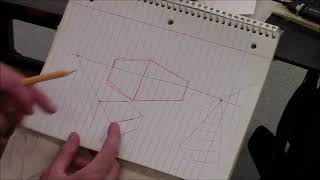 Two point perspective drawing demonstration