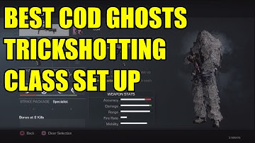 COD Ghosts: BEST Trickshotting Class Setup! (Snipers, Perks)