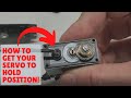 Making a rc servo hold position! How to video