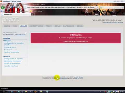 Como instalar un BBcode de youtube en phpbb3