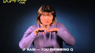 Using American Sign Language (ASL) to Make Plans Based on the Weather - For Dummies