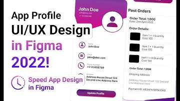 Beautiful User Profile App Design in Figma for 2022 | Speed Design #UIUX #UIDesign #Mockup #Gradient