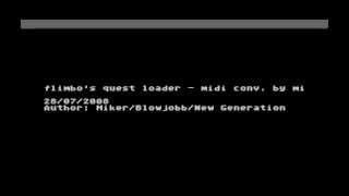 flimbo's quest loader music for Atari 8-bit