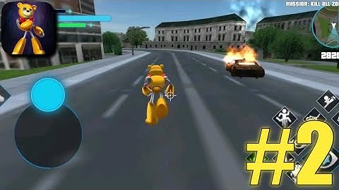 Bear Rope Hero, Security City - Gameplay Part 2 for Android, ISO