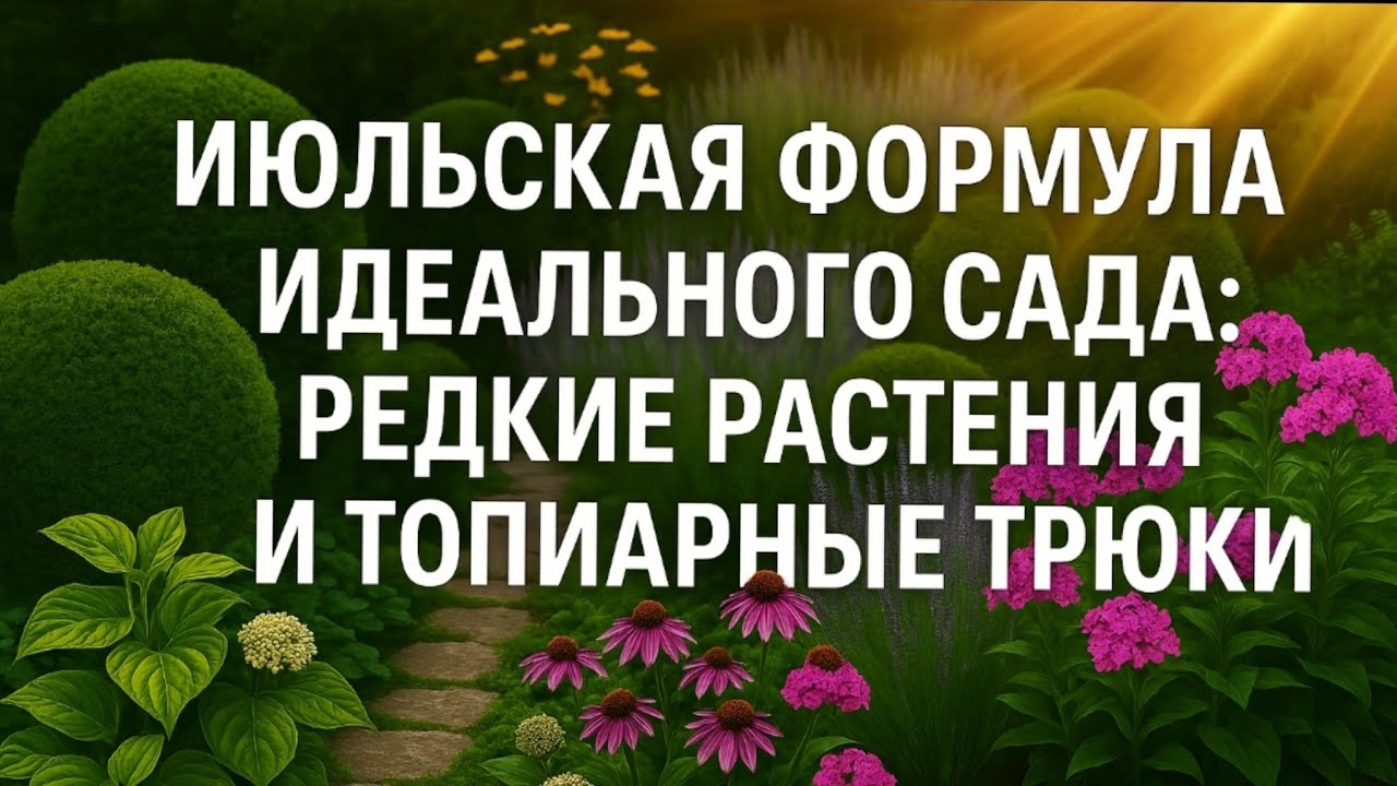 Июльская формула идеального сада: РЕДКИЕ РАСТЕНИЯ И ТОПИАРНЫЕ ТРЮКИ