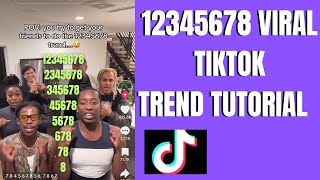 Download lagu Tiktok 12345678 counting trend | how to do the viral 12345678 counting trend on tiktok tutorial