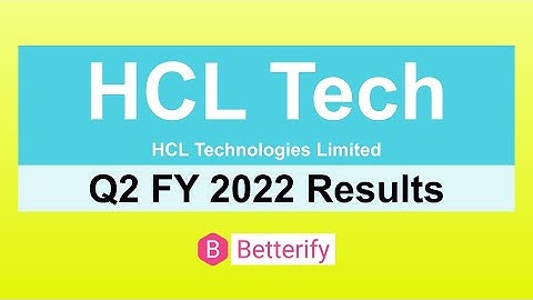 HCL Technologies Limited | HCL Tech Q2 FY 2022 Results 🔥