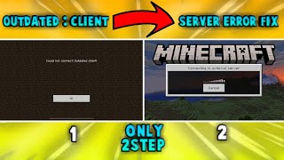 How to Fix [Outdated:client] Error in mcpe & bedrock 1.18,1.17,1.16||Outdated client error aternos