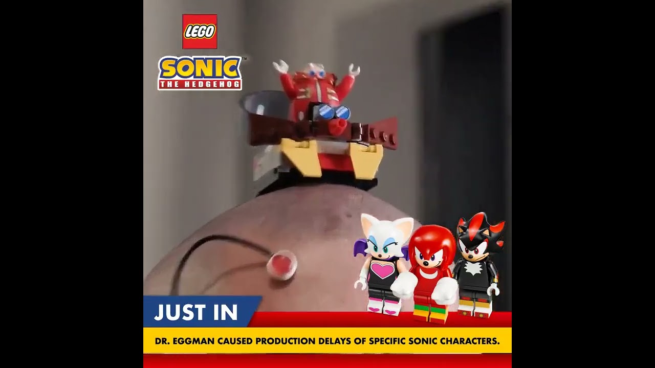 Lego Knuckles, Shadow and Rouge teased for Sonic the Hedgehog sets