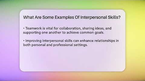 What Are Some Examples Of Interpersonal Skills? - The Personal Growth Path
