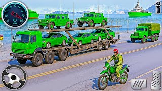 US Army Cargo Truck Driving Sim - Tank Transporter Truck Drive Game | Android Gameplay screenshot 4