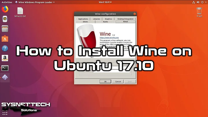 How to Install Wine on Ubuntu 17.10 to Install Windows Programs | SYSNETTECH Solutions