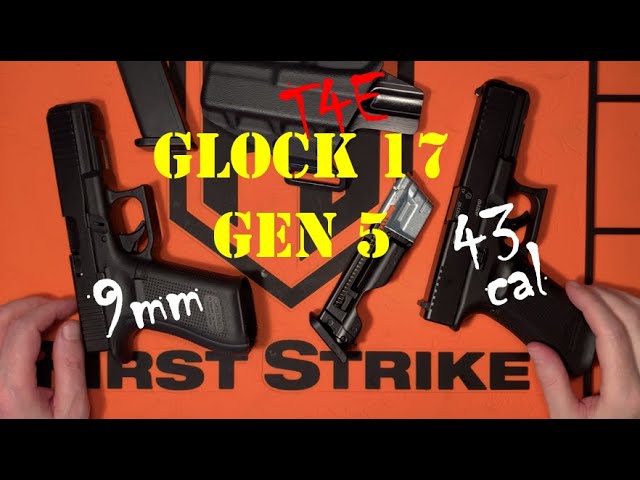 Pistolet DEFENSE GLOCK 17 GEN5 T4E CAL 0.43 CO2 BLACK 5 JOULES +