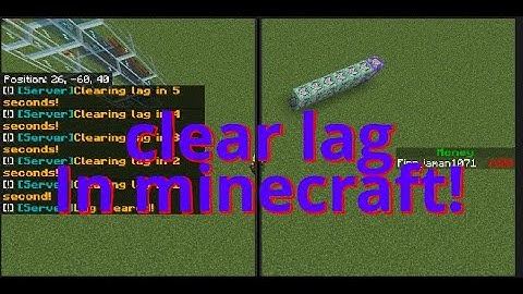 How to clear Lag on Minecraft bedrock addition