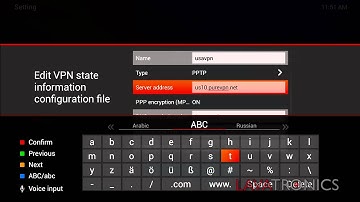 Inputting and connecting to PureVPN on the Amiko A3