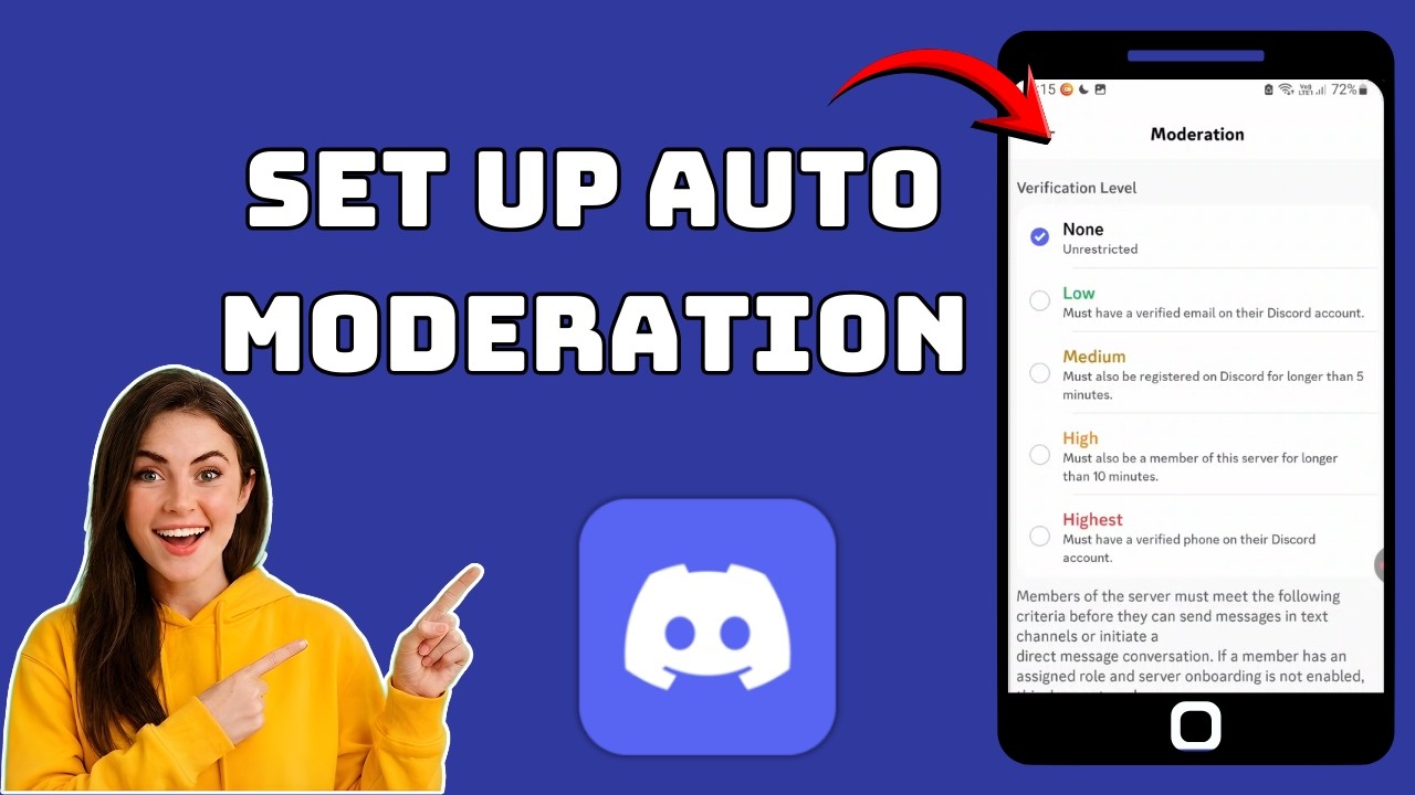 Как настроить автоматическую модерацию в Discord Mobile
