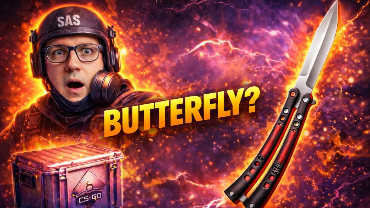 100 kasser og drømmen om en butterfly kniv! (Counter Strike Case Opening #9)