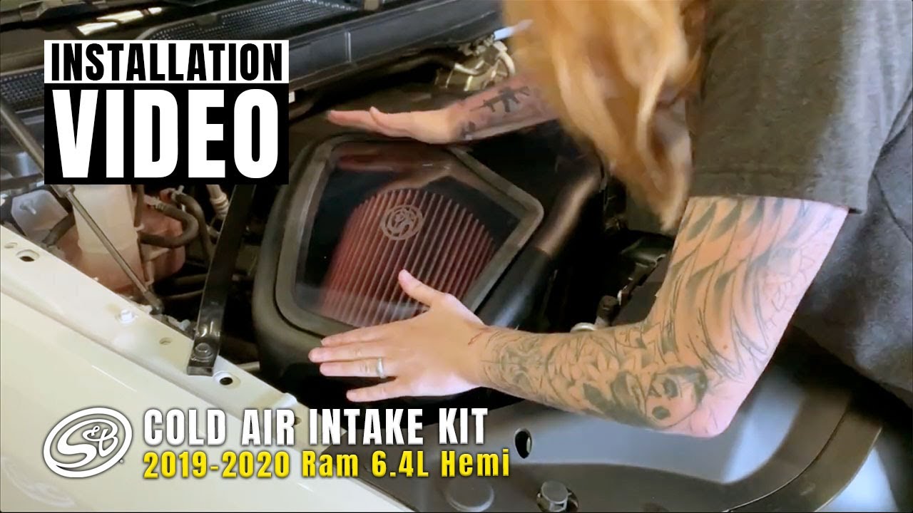 How To Install The S B Cold Air Intake For The 2019 2020 Ram 6 4l Hemi Youtube