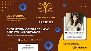 Webinar - Evolution of Space Laws and its Importance screenshot 5