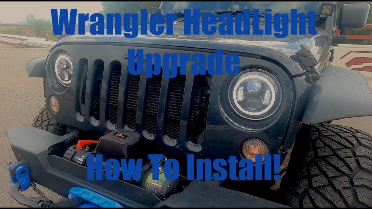 How to install aftermarket headlights on Jeep Wrangler JK YouTube