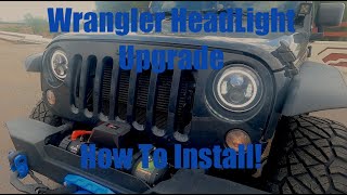 How to install aftermarket headlights on Jeep Wrangler JK