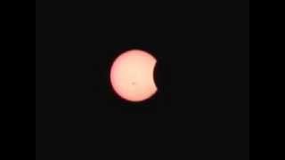 Partial Solar Eclipse Time Lapse 10-23-14 Profile