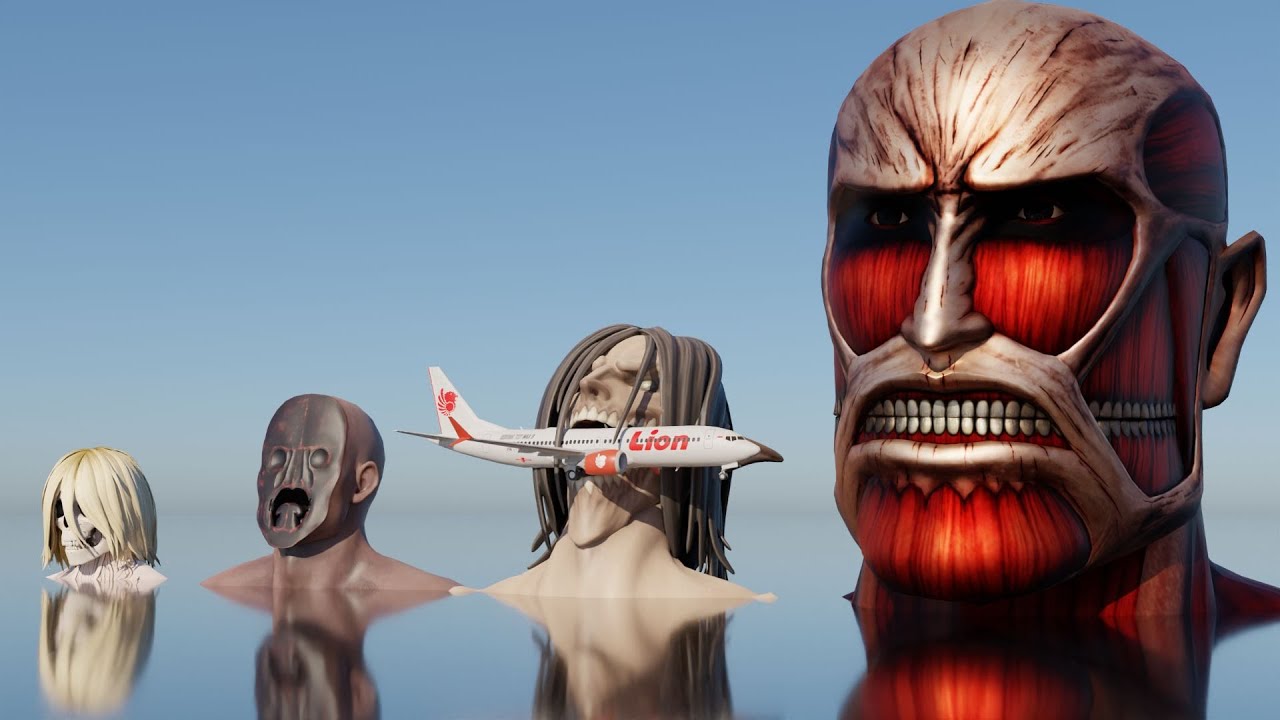 Head Titan Size Comparison. Shingeki no Kyojin