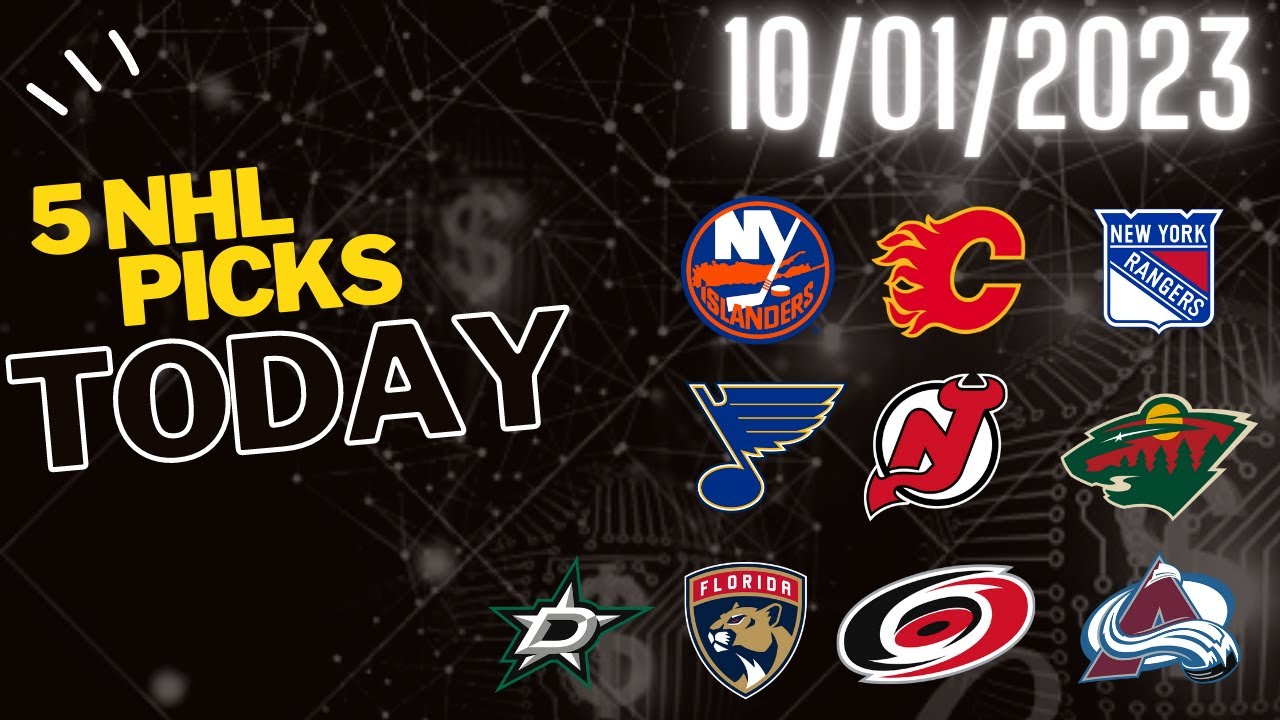 5 nhl bets today 01/10/23 nhl predictions today nhl picks today nhl